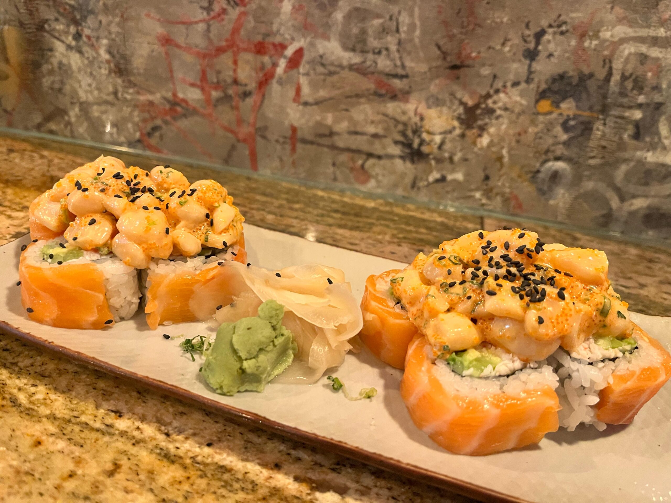 california roll inspired Los Angeles roll